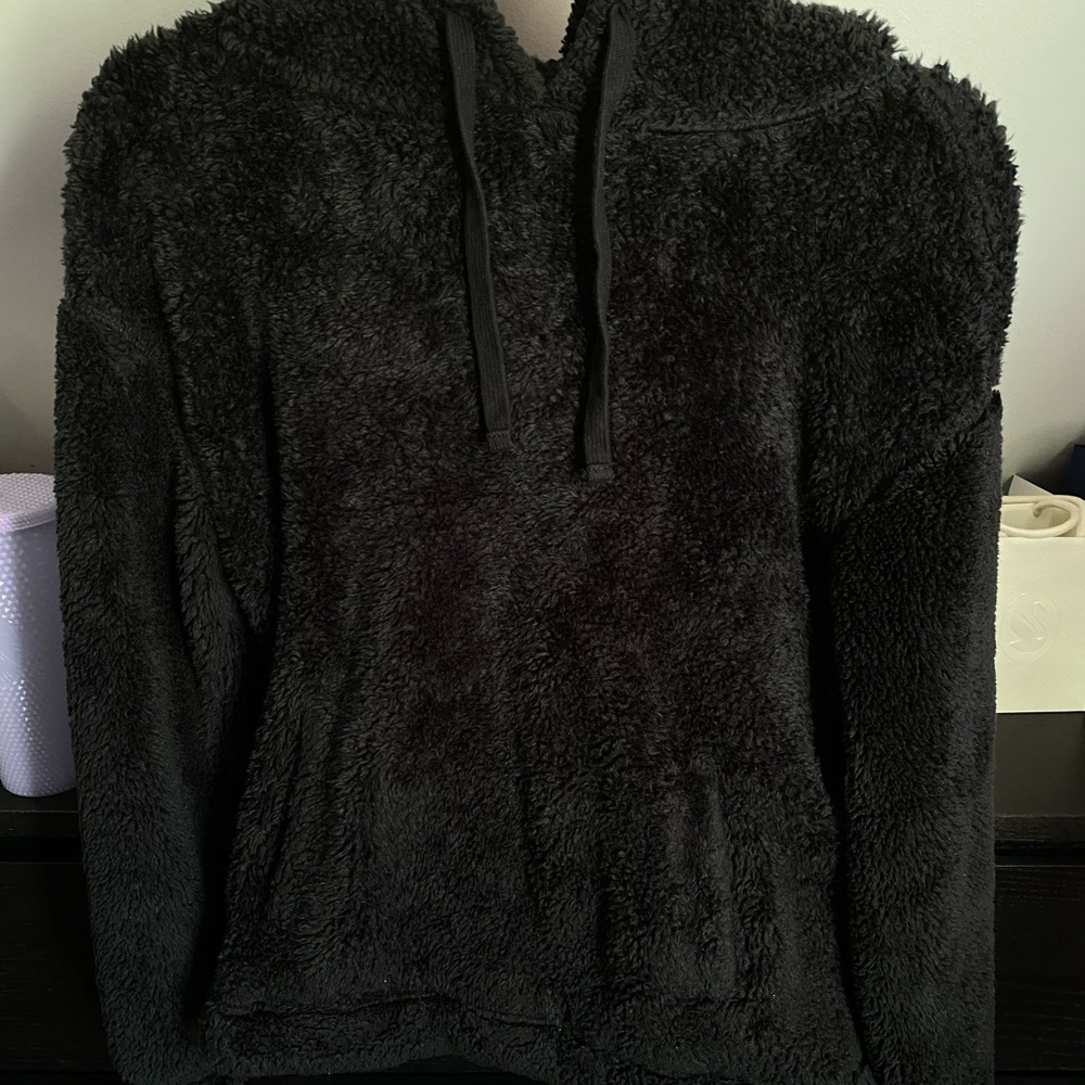 Target Universal Thread Goods Co Women's Black Fuzzy Hoodie - S